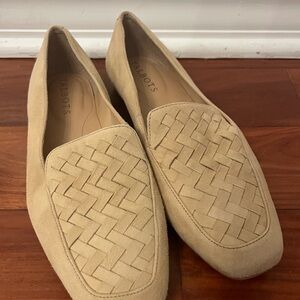 Talbots Women's Woven Beige Flats